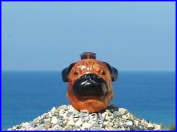 Oguz Simsek Briar Figural Smoking Pipe PUG dog dogs puppy pup animal NEW