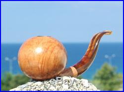Oguz Simsek Briar Wood Smoking Pipe BALL meerschaum pipa pfeife NEW