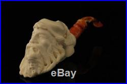 Old Man Smoking a Meerschaum Pipe of Himself by I. Baglan 8906