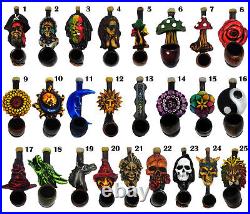 One Dozen (12 pcs) Assorted Handmade Tobacco Smoking Mini Hand Pipes