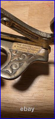 Original Bulldogs Cast Brass Wall Mount For Tobacco Smoking Pipes Holds 6 RARE