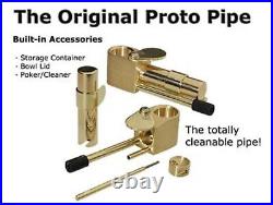 Original OG PP Proto Pipe Deluxe Solid Brass Handcrafted The Real Deal Smoking