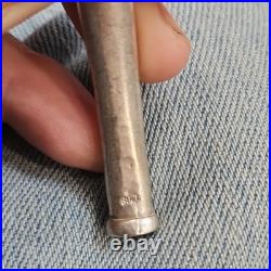 Ornate 925 Silver Collectible Tobacco Pipe Bird Motif Handmade 45.98g 13cm