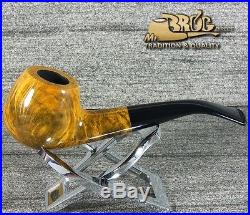 Outstanding HAND MADE Mr. Brog original smoking pipe nr. 65 PRINCE Amber