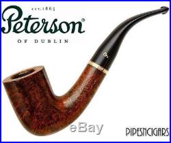 PETERSON Kinsale XL20 Smooth Briar Tobacco Pipe Bent Billiard Fishtail