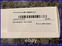 PORSCHE DESIGN NOS TOBACCO PIPE STYLE NO. 907 TITAN/BLACK WithALL ORIGINAL PACKING