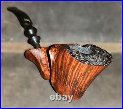 PREBEN HOLM Fancy Matt Freehand (C5) Tobacco Pipe. UNSMOKED