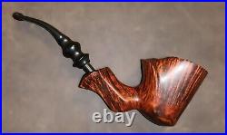 PREBEN HOLM Fancy Matt Freehand (C5) Tobacco Pipe. UNSMOKED