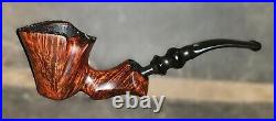 PREBEN HOLM Fancy Matt Freehand (C5) Tobacco Pipe. UNSMOKED