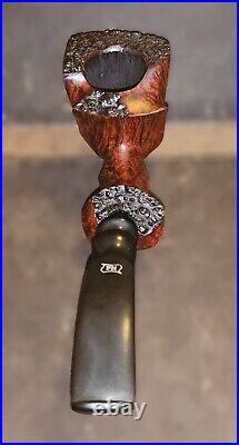 PREBEN HOLM Fancy Matt Freehand (C5) Tobacco Pipe. UNSMOKED