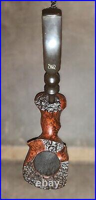 PREBEN HOLM Fancy Matt Freehand (C5) Tobacco Pipe. UNSMOKED