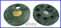 PUK Pipe Smoking/Storage Bowl WithStorage Case-Share Tubes Mix Stone Jade Gold