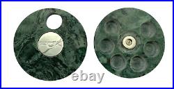 PUK Pipe Smoking & Storage Bowl WithStorage Case-Share Tubes Mix Stone Jade/Silver