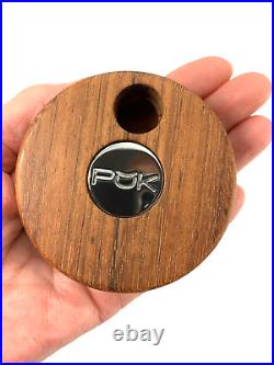 PUK Pipe Smoking & Storage Bowl WithStorage Case-Share Tubes Mix Stone Wood/Silver