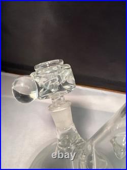 PURE Glass Water Pipe Bong Clear Glass Tobacco Pipe with PURE GLASS ETCHED 12