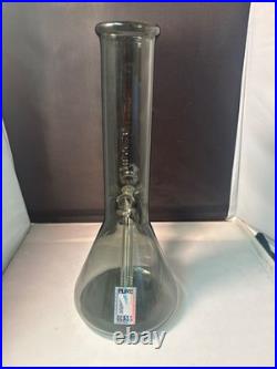 PURE Glass Water Pipe Bong Glass Tobacco Pipe SMOKE COLOR ETCHED PURE 12 TALL