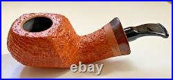 P. Jeppesen Handmade Ida Easy Cut Sandblasted Freehand (4) Tobacco Pipe