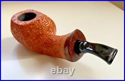 P. Jeppesen Handmade Ida Easy Cut Sandblasted Freehand (4) Tobacco Pipe