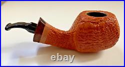 P. Jeppesen Handmade Ida Easy Cut Sandblasted Freehand (4) Tobacco Pipe