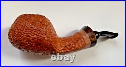 P. Jeppesen Handmade Ida Easy Cut Sandblasted Freehand (4) Tobacco Pipe