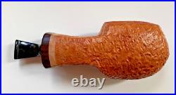 P. Jeppesen Handmade Ida Easy Cut Sandblasted Freehand (4) Tobacco Pipe