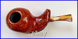 P. Jeppesen Handmade Ida Easy Cut Smooth Freehand (5) Tobacco Pipe