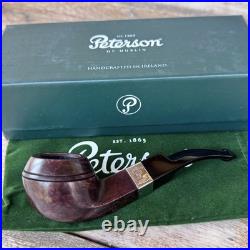 P-LIP Peterson Aran Smooth Nickel Mount Bent Bulldog (80s) P-Lip Tobacco Pipe