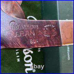 P-LIP Peterson Aran Smooth Nickel Mount Bent Bulldog (80s) P-Lip Tobacco Pipe