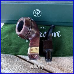 P-LIP Peterson Aran Smooth Nickel Mount Bent Bulldog (80s) P-Lip Tobacco Pipe
