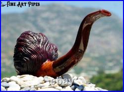 Pennywise the Dancing Clown Briar Wood Tobacco Pipe M-884 by Oguz Simsek