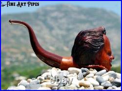 Pennywise the Dancing Clown Briar Wood Tobacco Pipe M-884 by Oguz Simsek