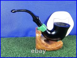 Peterson 2024 St. Patrick's Ebony Green Ferrule 305 Unsmoked Briar Tobacco Pipe