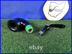 Peterson 2024 St. Patrick's Ebony Green Ferrule 305 Unsmoked Briar Tobacco Pipe