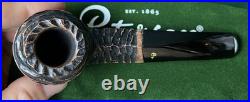 Peterson Aran Rusticated Bent Bulldog (80s) Fishtail Tobacco Pipe NEW