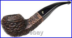 Peterson Aran Rusticated Bent Bulldog (80s) Fishtail Tobacco Pipe NEW