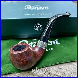 Peterson Aran Smooth Nickel Mounted (03) P-Lip Tobacco Pipe New