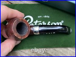 Peterson Aran Smooth Nickel Mounted (03) P-Lip Tobacco Pipe New