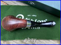 Peterson Aran Smooth Nickel Mounted (03) P-Lip Tobacco Pipe New