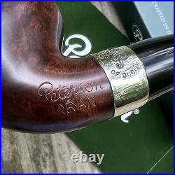 Peterson Aran Smooth Nickel Mounted (03) P-Lip Tobacco Pipe New