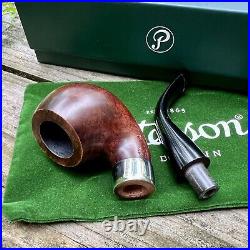Peterson Aran Smooth Nickel Mounted (03) P-Lip Tobacco Pipe New