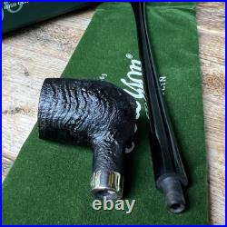 Peterson Churchwarden Black Sandblasted Barrel Fishtail Tobacco Pipe New