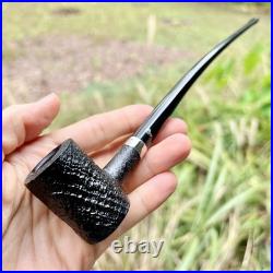 Peterson Churchwarden Black Sandblasted Tankard P-Lip Tobacco Pipe New