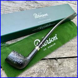 Peterson Churchwarden Sandblasted (D24) Fishtail Tobacco Pipe New