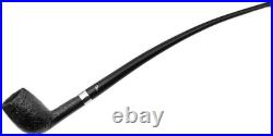 Peterson Churchwarden Sandblasted (D24) Fishtail Tobacco Pipe New