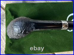 Peterson Churchwarden Sandblasted Dublin Fishtail Tobacco Pipe New