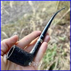 Peterson Churchwarden Sandblasted Dublin Fishtail Tobacco Pipe New