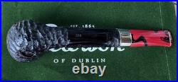 Peterson Dracula Rusticated Canadian (264) Fishtail Tobacco Pipe New