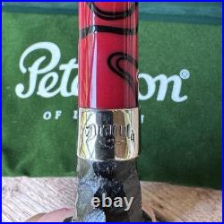 Peterson Dracula Rusticated Poker (701) Fishtail Tobacco Pipe New