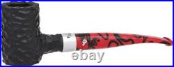 Peterson Dracula Rusticated Poker (701) Fishtail Tobacco Pipe New