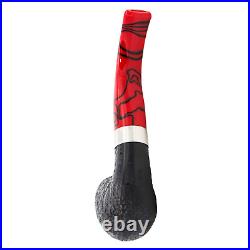 Peterson Dracula Sandblasted XL90 Fishtail, Bent Billiard Tobacco Pipe, 3mm